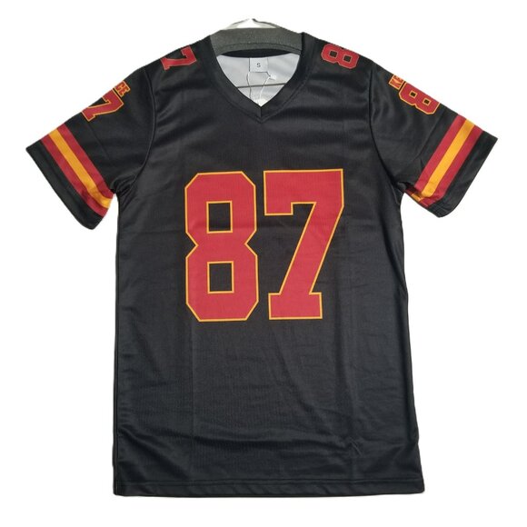 MAHOMES 15  - KANSAS CITY CHIEFS RED STITCHED FOOTBALL JERSEY w/Patches - Picture 15 of 16